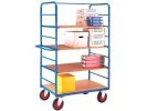 Shelf Trolley With Push Bar - 4 Shelf. LxWxH 1400x820x1780mm