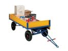 Flat Deck Trailer With Sides Solid Tyres 2000x1000x500mm. 1000kg Capacity