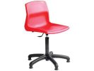 Swivel Chair  - Polypropylene. Height Adjustable 430-540mm. Red
