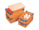 Storage Box - Self Assembly. 20 Litre Capacity. H135 x W485 x D280mm. Orange