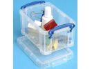 Really Useful Box - Clear. H80 x W100 x D155mm. 0.7 Litre Capacity. Pack of 8